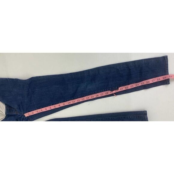 Ann Taylor LOFT Maternity Skinny Jeans Blue Full Panel Pregnancy - Size 2 - Picture 5 of 12